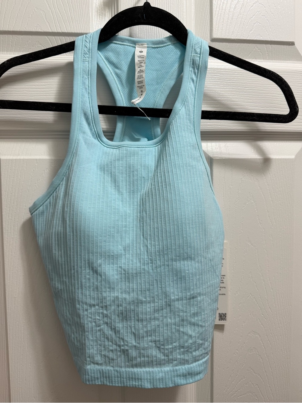 lululemon athletica Ebb to Street Crop Racerback Tank - Light Aqua